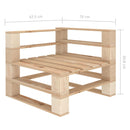 Garden Pallet Sofa 4-Seater Wood