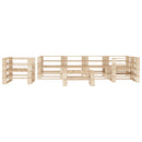 7 Piece Garden Lounge Set Pallets Wood