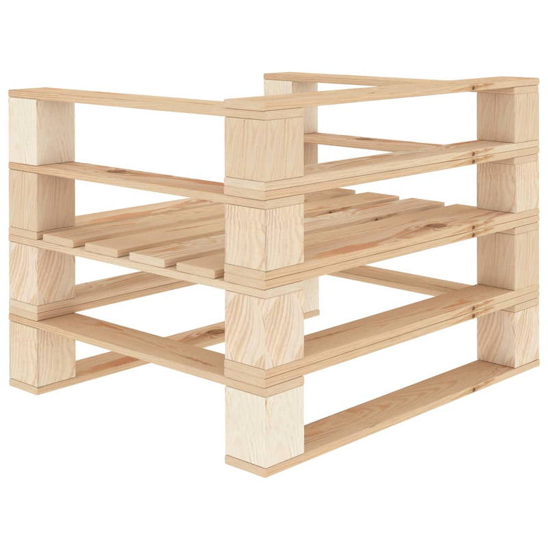 7 Piece Garden Lounge Set Pallets Wood