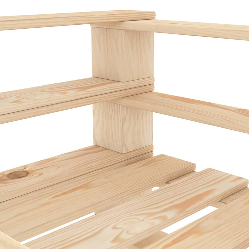 7 Piece Garden Lounge Set Pallets Wood