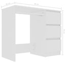 Desk White 90x45x76 cm Chipboard