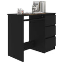 Desk Black 90x45x76 cm Chipboard