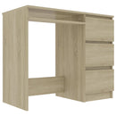 Desk Sonoma Oak 90x45x76 cm Chipboard