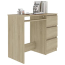 Desk Sonoma Oak 90x45x76 cm Chipboard