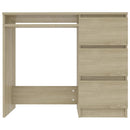 Desk Sonoma Oak 90x45x76 cm Chipboard