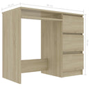 Desk Sonoma Oak 90x45x76 cm Chipboard