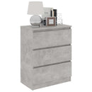 Sideboard Concrete Grey 60x35x76 cm Chipboard