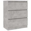 Sideboard Concrete Grey 60x35x76 cm Chipboard