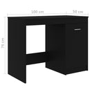 Desk Black 100x50x76 cm Chipboard