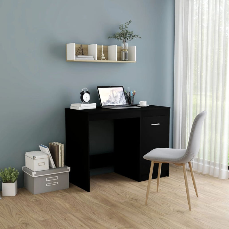 Desk Black 100x50x76 cm Chipboard