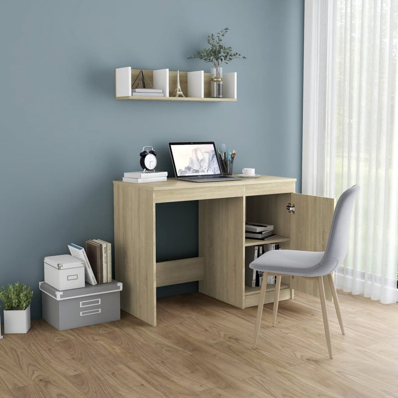 Desk Sonoma Oak 100x50x76 cm Chipboard