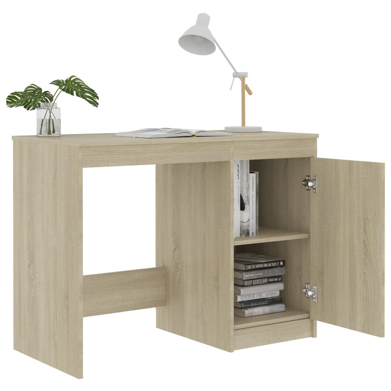 Desk Sonoma Oak 100x50x76 cm Chipboard