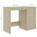 Desk Sonoma Oak 100x50x76 cm Chipboard