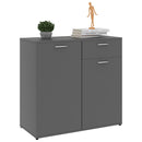 Sideboard Grey 80x36x75 cm Chipboard