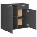 Sideboard Grey 80x36x75 cm Chipboard