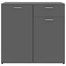 Sideboard Grey 80x36x75 cm Chipboard