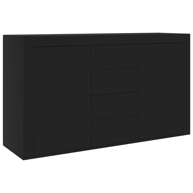 Sideboard Black 120x36x69 cm Chipboard