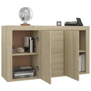 Sideboard Sonoma Oak 120x36x69 cm Chipboard