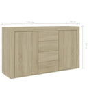 Sideboard Sonoma Oak 120x36x69 cm Chipboard