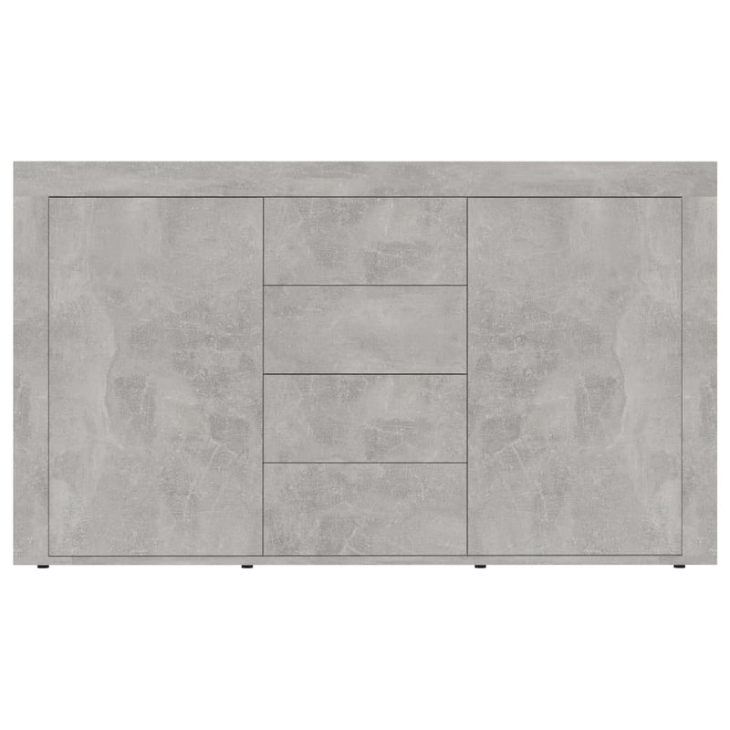 Sideboard Concrete Grey 120x36x69 cm Chipboard