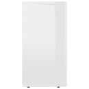 Sideboard High Gloss White 120x36x69 cm Chipboard