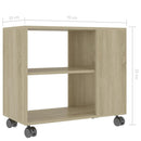 Side Table Sonoma Oak 70x35x55 cm Chipboard