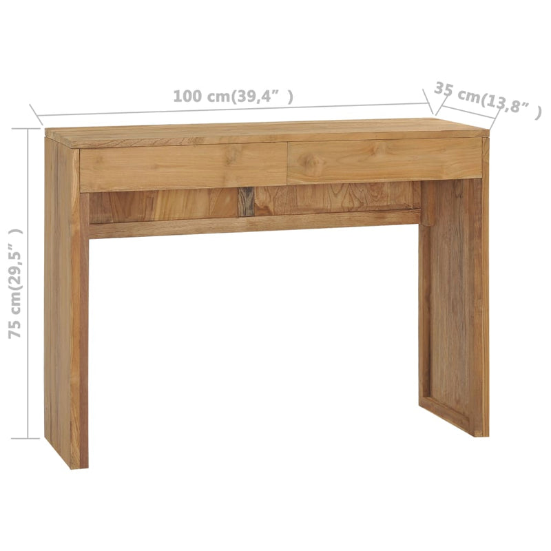 Console Table 100x35x75 cm Solid Teak Wood