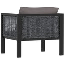 Sectional Sofa with Cushion Poly Rattan Anthracite