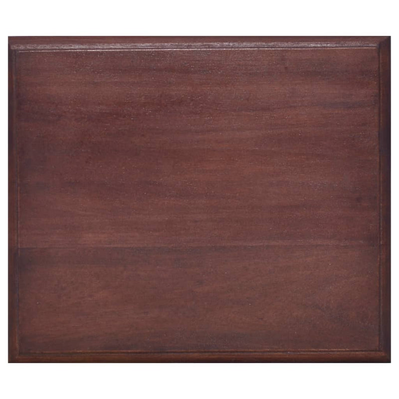 Bedside Table Classical Brown 35x30x60 cm Solid Mahogany Wood