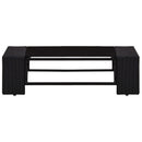 6 Piece Garden Lounge Set Poly Rattan Black