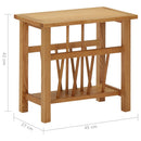 Magazine Table 45x27x42 cm Solid Oak Wood