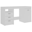 Desk White 140x50x76 cm Chipboard