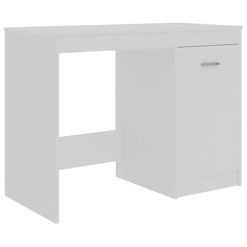Desk White 140x50x76 cm Chipboard