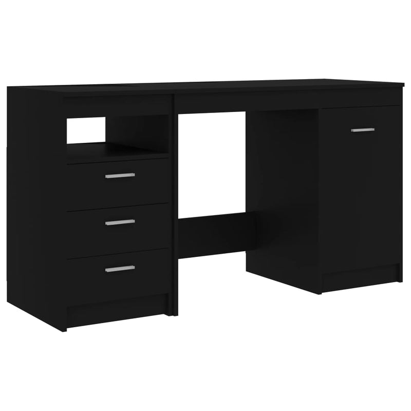 Desk Black 140x50x76 cm Chipboard