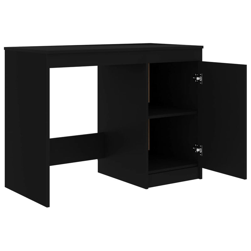 Desk Black 140x50x76 cm Chipboard