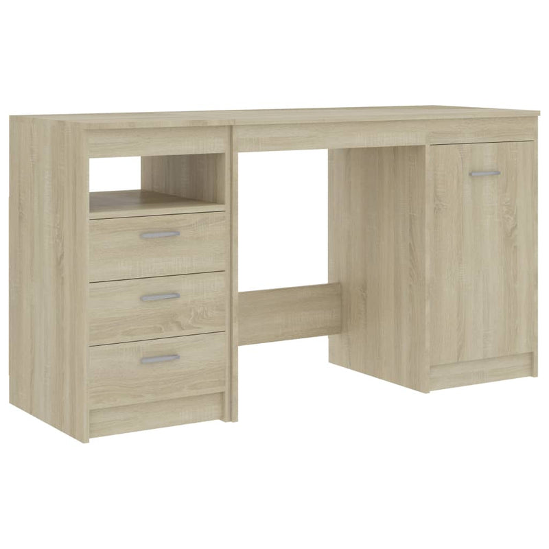 Desk Sonoma Oak 140x50x76 cm Chipboard