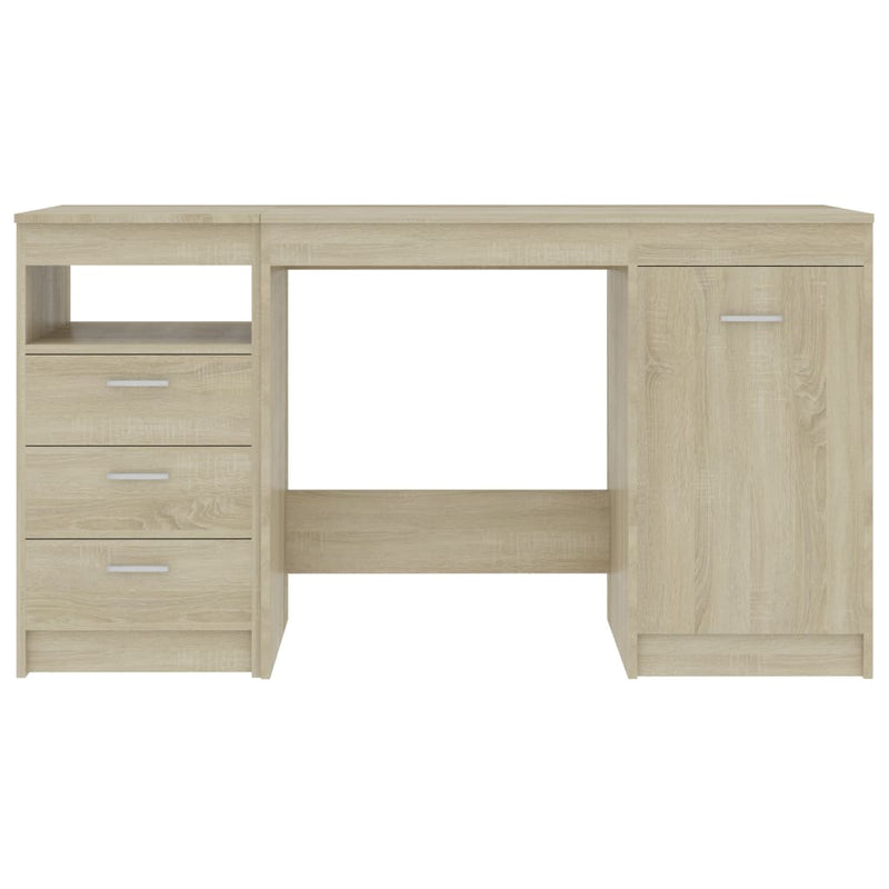 Desk Sonoma Oak 140x50x76 cm Chipboard