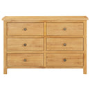 Chest of Drawers 105x33.5x73 cm Solid Oak Wood