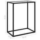 Console Table Transparent 60x35x75 cm Tempered Glass