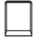 Console Table Black 60x35x75 cm Tempered Glass