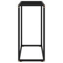 Console Table Black 60x35x75 cm Tempered Glass
