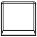 Console Table Transparent 80x35x75 cm Tempered Glass