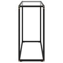 Console Table Transparent 80x35x75 cm Tempered Glass