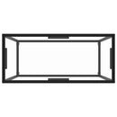 Console Table Transparent 80x35x75 cm Tempered Glass