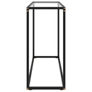 Console Table Transparent 100x35x75 cm Tempered Glass