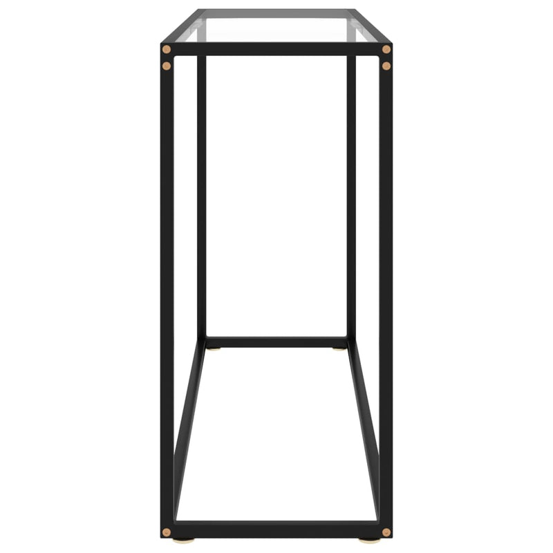 Console Table Transparent 100x35x75 cm Tempered Glass