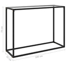 Console Table Transparent 100x35x75 cm Tempered Glass