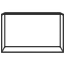 Console Table Black 120x35x75 cm Tempered Glass