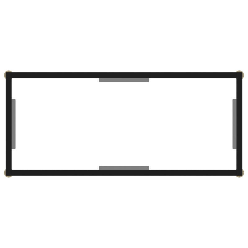 Console Table Transparent 80x35x75 cm Tempered Glass