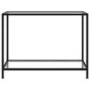 Console Table Transparent 100x35x75 cm Tempered Glass